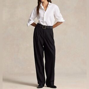 Lauren Ralph Lauren Women’s Black Pleated Trousers Dress Pants Size 38x30